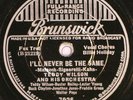 78 RPM -- Billie Holiday (with Teddy Wilson and His Orch.), Brunswick 7926, E+/E