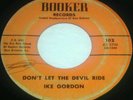  BLACK GOSPEL BLUES 45 BOOKER 102 IKE GORDON DEVIL RIDE NEW ORLEANS