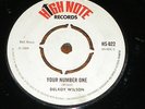DELROY WILSON YOUR NUMBER ONE / I'VE TRIED MY BEST 1969 HIGH NOTE HS-022