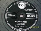 2 x ELVIS PRESLEY 78 RPM RECORDS JAILHOUSE ROCK RCA 1028 & TEDDY BEAR RCA 1013