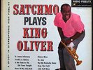 * LOUIS ARMSTRONG Satchmo Plays King Oliver RARE NEW ORLEANS JAZZ 1960 AF STEREO