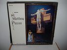 BACH St. Matthew Passion - SCHERCHEN - Laszlo, Cuenod, Barylli - WESTMINSTER 4LP