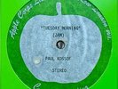 Paul Kossoff/Free – “Tuesday Morning” Apple Records Custom acetate test pressing