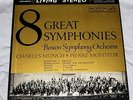 MUNCH MONTEUX 8 GREAT SYMPHONIES RCA LSC-6902 7xLP BOX SET SD VG++ w/Insert