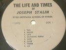 ROBERT WILSON/BYRD HOFFMAN SCHOOL OF BYRDS ...Joseph Stalin LP PRIVATE Sound Art