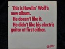 Howlin Wolf New Album Vinyl Album, 1969 UK Cadet Original