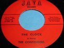THE CONTENDERS The Clock 45 Doo Wop/RnB Java 70s REPRO NM Listen