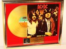 AC/DC, AC DC, Highway To Hell, mit Cover, Gold Record, Schallplatte Award platin