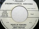 Rare Popcorn Mod MERV GRIFFIN House Of Horrors & Pretty Girl 45 Mercury  PROMO