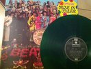 BEATLES SGT PEPPER'S FRANCE GREEN VINYL 1978 DC1 LP EX PARLOPHONE LAM COVER VG+
