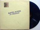 DAVID BOWIE In Person Blue Colored Vinyl LP TMOQ