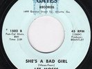 NORTHERN SOUL 45-LEE MOSES on GATES-SHE'S A BAD GIRL