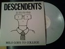 WHITE MARBLED WAX LP DESCENDENTS - MILO GOES TO COLLEGE - US - MINT- SST