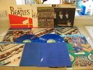 COLLECTION OF 7 BEATLES LP'S INC BLUE VINYL+ MUSIC SHEET V/G TO EX LISTED BELOW