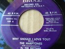The Harptones DOOWOP 45 Forever Mine on Bruce Label RARE EARLY PRESS HEAR #BB882