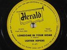 Blues 78 LIGHTNIN HOPKINS Lonesome In Your Home / Hopkins' Sky Hop on Herald