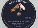 VERY RARE Ruby Wells 78 RPM - Back Up Buddy If You Don't Want A Whippin' - NICE