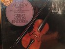 JOSEF SAKONOV : GREAT VIOLIN ENCORES LONDON SPC21089 ED1 RARE SEALED