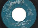 NORTHERN SOUL Larry Laster- That's just what You Did  LISTEN