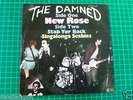 THE DAMNED NEW ROSE  RARE GERMANY  ORIGINAL 1977 PRESSING PS 45 STIFF RECORDS