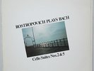 SAGA 5491 *GERMAN* MSTISLAV ROSTROPOVICH* BACH CELLO SUITES NO. 2 & 5