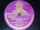 GUITAR 78 rpm RECORD Odeon MIGUEL LLOBET & MARIA LUISA ANIDO Huella / Romanza