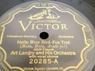 ART LANDRY 78rpm Hello Blue Bird Hugs & Kisses VICTOR 20285 NM E++