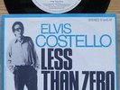 ELVIS COSTELLO first 7“ German BLUE RIMMED COVER ‘Less Than Zero’ MINT 1977  KBD