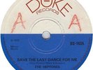 The Heptones - Save The Last Dance For Me / Be The One (UK Duke Records 1972)