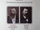 DECCA SXL 6321 WB ED3 *JOSEF SUK JULIUS KATCHEN* BRAHMS VIOLIN SONATAS
