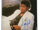 MICHAEL JACKSON - THRILLER - SIGNED BY ARTIST - VINYL LP SLEEVE ONLY - ORIGINAL