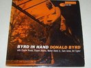 DONALD BYRD in Hand LP (1959) original BLUE NOTE deep groove RVG 47 w 63rd