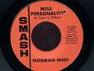 NORMAN WEST MISS PERSONALITY NEAR MINT RARE NORTHERN SOUL 45 DAN PENN