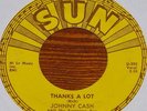 JOHNNY CASH   LUTHER   THANKS   MEMPHIS SUN VINYL 7