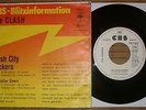 CLASH unique german Blitzinfo P/S 45 CLASH CITY ROCKERS (Joe Strummer)