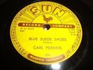 ROCK & ROLL- CARL PERKINS- SUN 78 RPM- BLUE SUEDE SHOES / HONEY DON'T - LISTEN