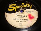 ROCK & ROLL- LITTLE RICHARD- SPECIALTY 78 RPM- LUCILLE/ SEND ME SOME LOVIN- HEAR