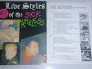 The Meteors Live Styles Of The Sick And..  with PATCH& Discog. Psychobilly Vinyl