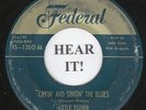 R&B 45 Little Esther (Federal 12042) Cryin' And Singin' The Blues/Tell Him...