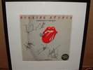 LP ROLLING STONES / UNDER COVER OF THE NIGHT  FRAMED NO C.O.A. MANCAVE DECOR