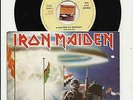 Iron Maiden 2 MINUTES TO MIDNIGHT vinyl single frm Portugal w/ PROMO PRESS SHEET