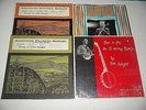 4 Pete Seeger LPs on Folkways: 3 volumes of American Ballads, 5 String Banjo LP