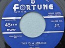 LITTLE EDDIE & DON JUANS 45 This Is A Miracle  FORTUNE 836 VG+ 1957 DOO WOP R&B
