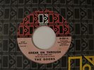 DOORS Break On Through ELEKTRA 45 PINK LABEL SCARCE PRESS GREAT PSYCH VG+ NICE