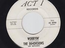 THE DIMENSIONS (OF REFUGIO) Worryin' on ACT 1 45 TX garage jangle HEAR