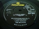 The Beatles BEATLES FOR SALE (No. 2) 1965 UK PARLOPHONE MONO FOUR TRACK VINYL EP