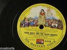 78rpm SNOW WHITE someday my prince will come / dwarfs yodel song