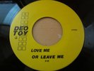Coldwave Minimal Synth 45 DEO TOY Love Me or Leave Me PRIVATE PRESS Listen
