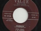 RARE DOO-WOP-LITTLE JIMMY & THE SPARROWS-SNORIN / TWO HEARTS TOGETHER-45-NICE