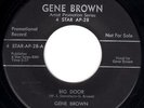KILLER 4 STAR ROCKABILLY - GENE BROWN & EDDIE COCHRAN - BIG DOOR - RARE 45rpm